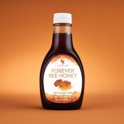 Forever Bee Honey - Miel 100% naturel avec fond orange