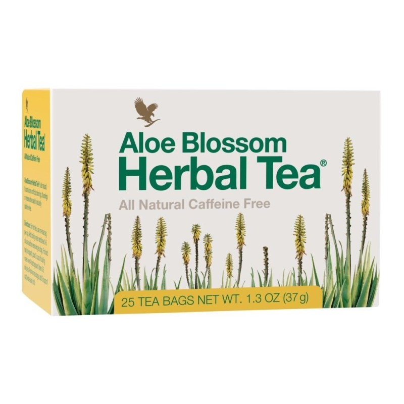 Boîte d'infusion Aloe Blossom Herbal Tea sans caféine de Forever Living